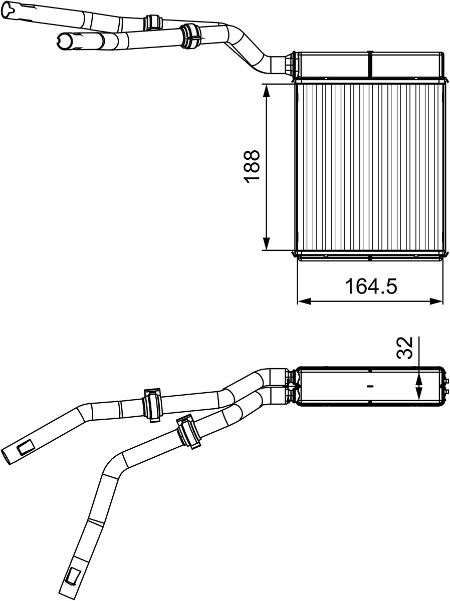 Schimbator caldura, incalzire habitaclu 812359 VALEO
